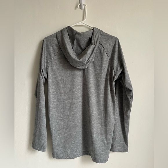 SMALL Nike Heather Long Sleeve Hooded Hydroguard UPF swim pullover grey men’s - Picture 4 of 4